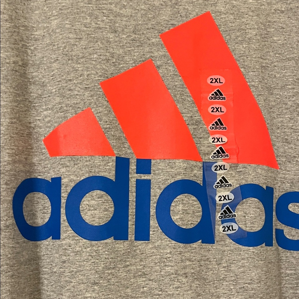 Bundle of 2 Men’s 2XL adidas Grey Short-Sleeve T-shirts - Picture 2 of 6